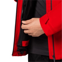 Jack Wolfskin Fleece Jacket DNA Block Fleece - warm, windproof on the shoulders, water-repellent - red Men